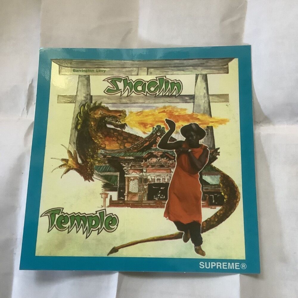 Supreme Barrington Levy & Jah Life Shaolin Temple Sticker SS16